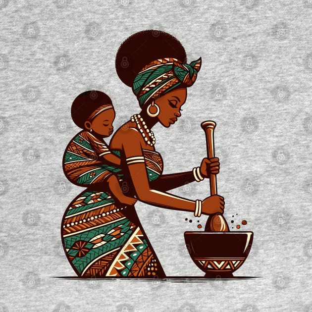 Afrocentric Mother And Baby by Graceful Designs